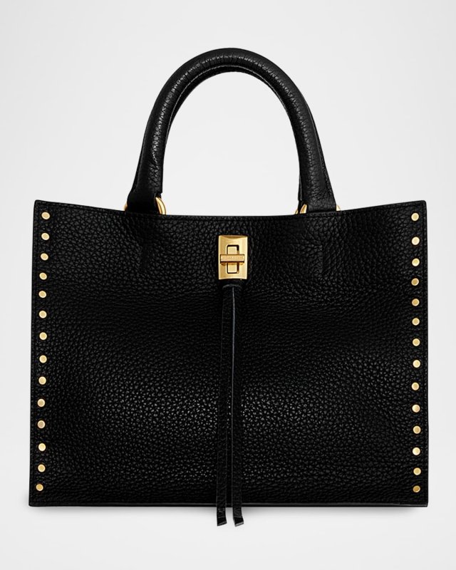 Darren Small Studded Leather Tote Bag